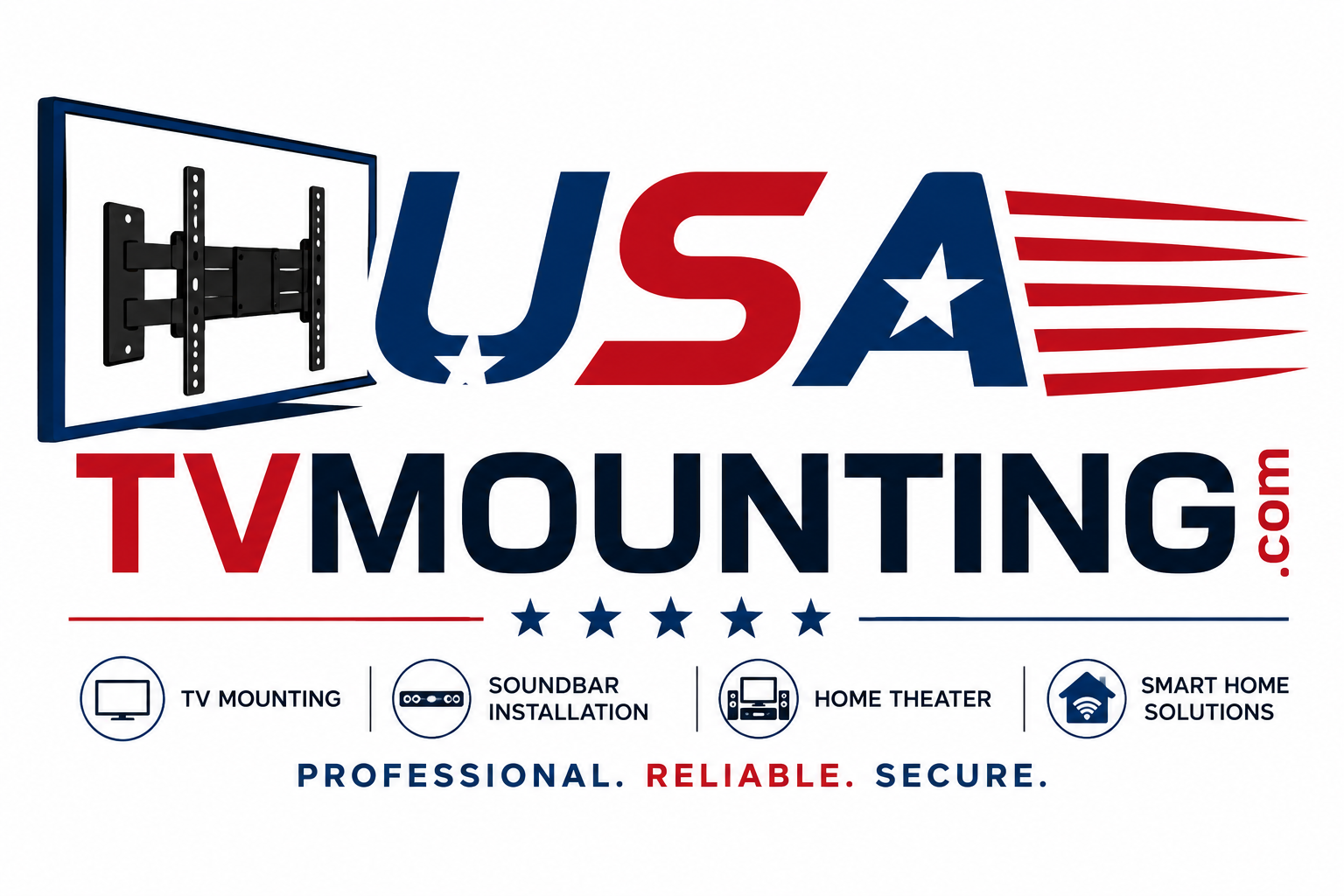 USA TV Mounting professional television installation logo